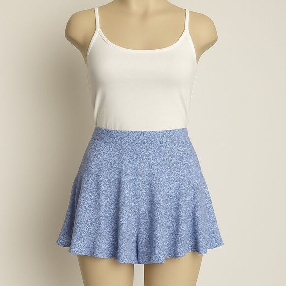 Feel Free to Send Me an Offer — Hollister Blue Floral Mini Skirt Size M - Picture 1 of 5